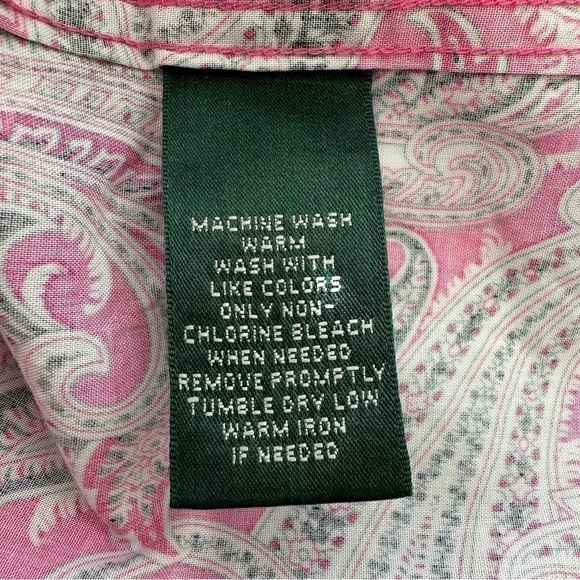 Ralph Lauren button down shirt with long  sleeves in 💯 cotton, non-iron - Picture 9 of 9